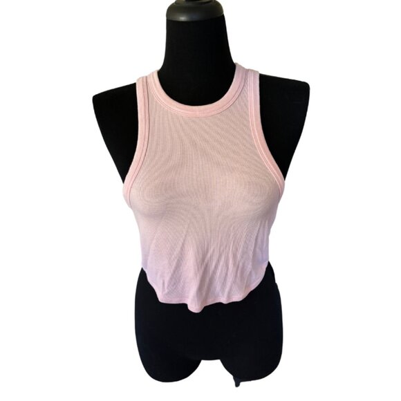Lululemon Hold Tight Cropped Tank NWT Size 12 Flush Pink - Picture 2 of 6